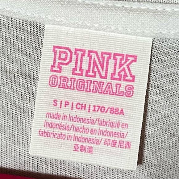 NWT VS PINK Originals Short Sleeve Campus Tee - Picture 7 of 7
